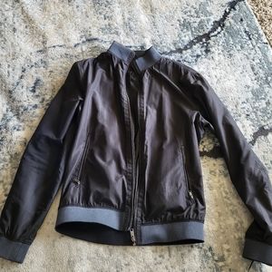 Black bomber jacket